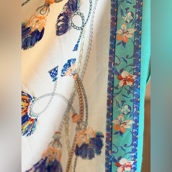 Chico’s Open Front Shrug Coverup. Women’s Sz-OS. Flowy | Sheer | Boho. EUC - Picture 4 of 9